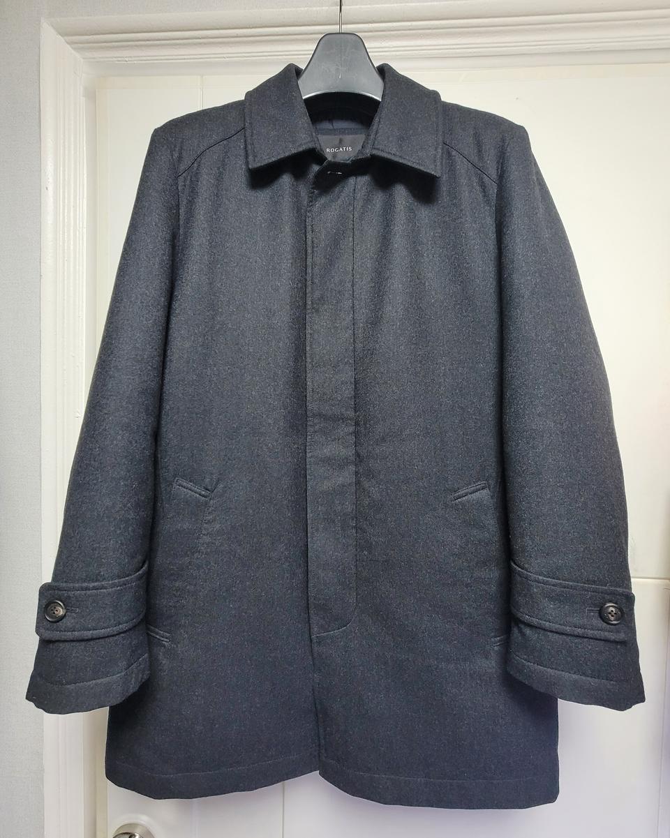 100사이즈-[로가디스] 까노니코 모100% 다크 그레이 구스 다운 패딩