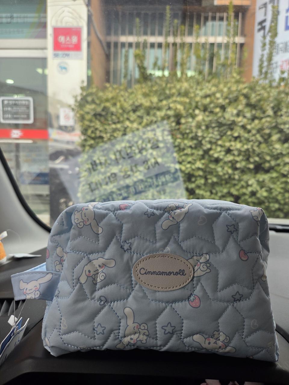 산리오 시나모롤 퀼팅 파우치