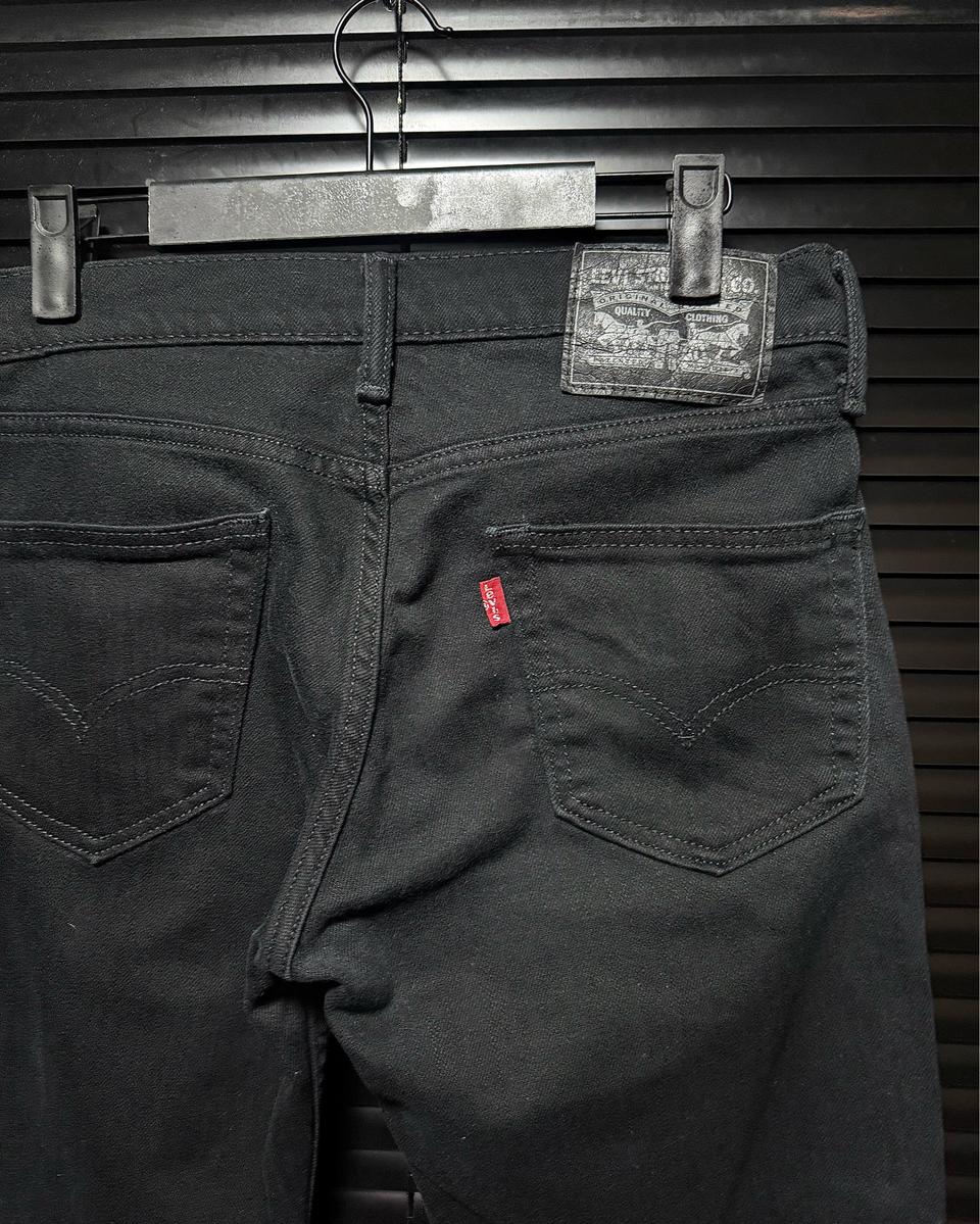 리바이스 블랙 진 스키니 일자핏 데님 워크 팬츠 28 갸루 로리걸 펑크