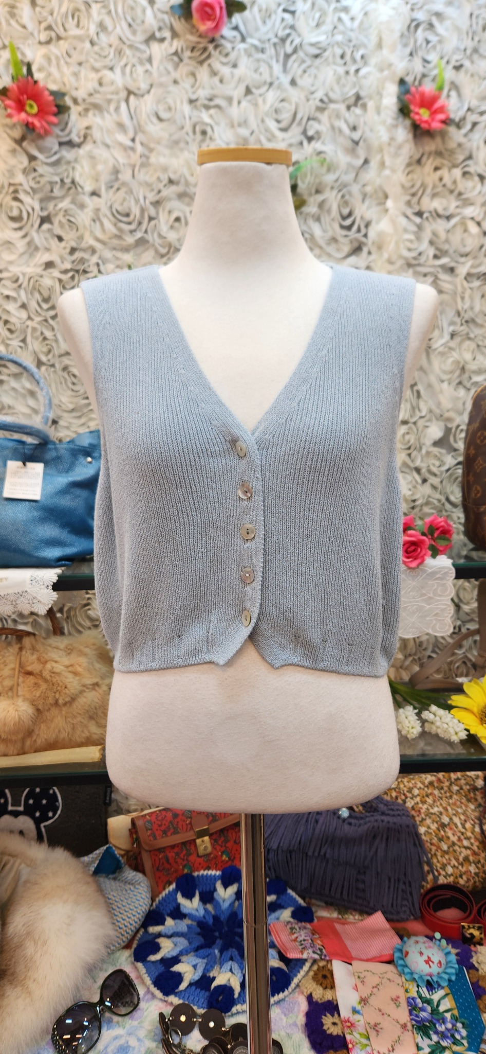 GERARD DAREL 제라르다렐 니트 크롭 베스트 (55 66)