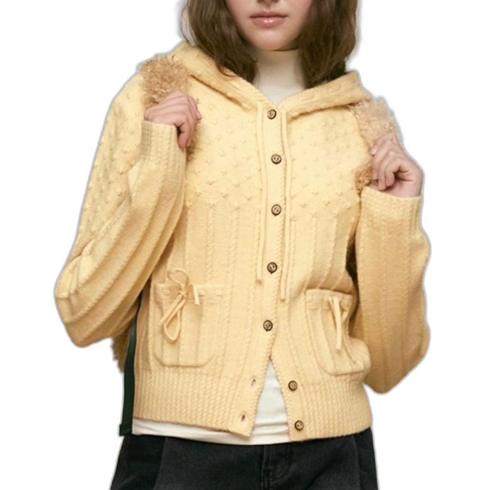 [55-66]키르시 체리리본 후드 가디건