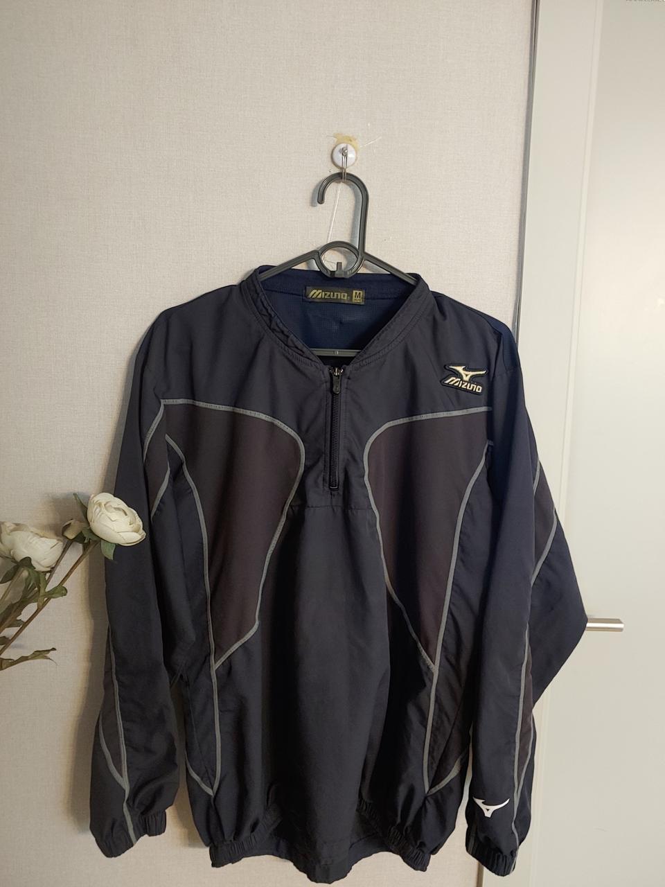 MIZUNO 미즈노 반집업 바스락 바람막이 M