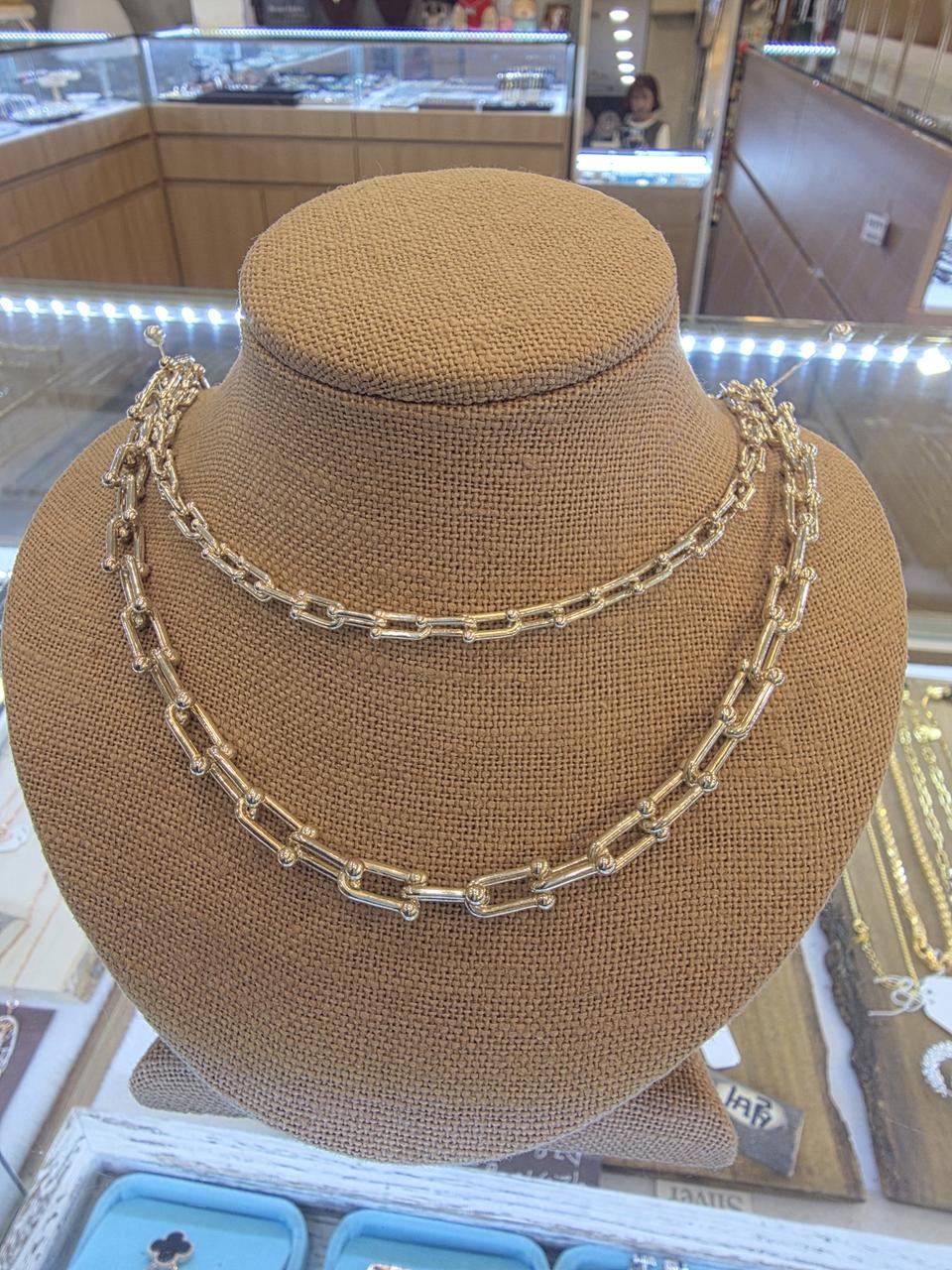 92.5 법정순은 링크체인 목걸이