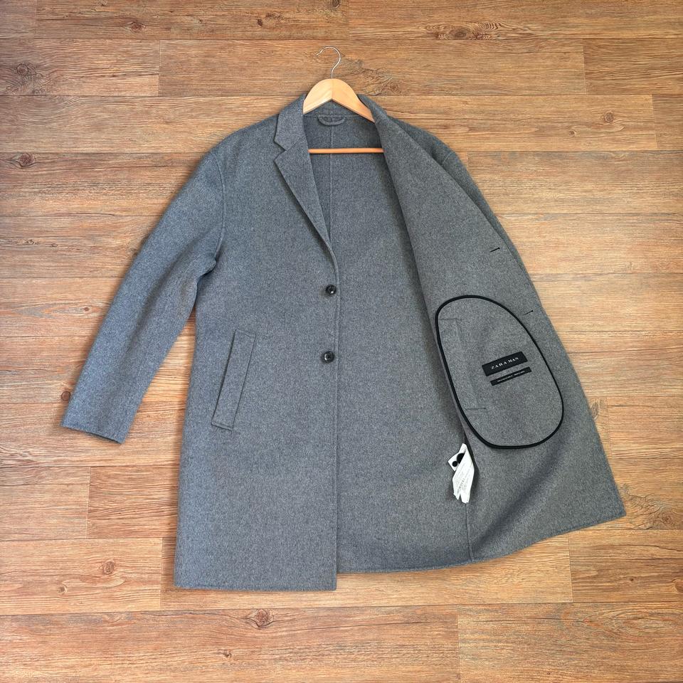 ZARA 자라 그레이 코트 M 가벼운 착용감 실루엣