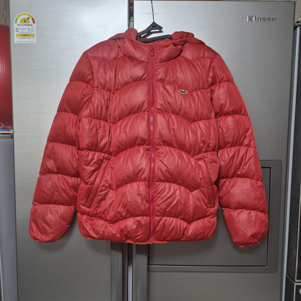 라코스테 레드 구스패딩 점퍼