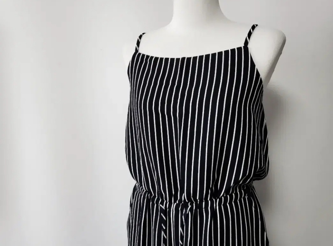 [♡BIG SALE♡]스트라이프 맥시 점프수트