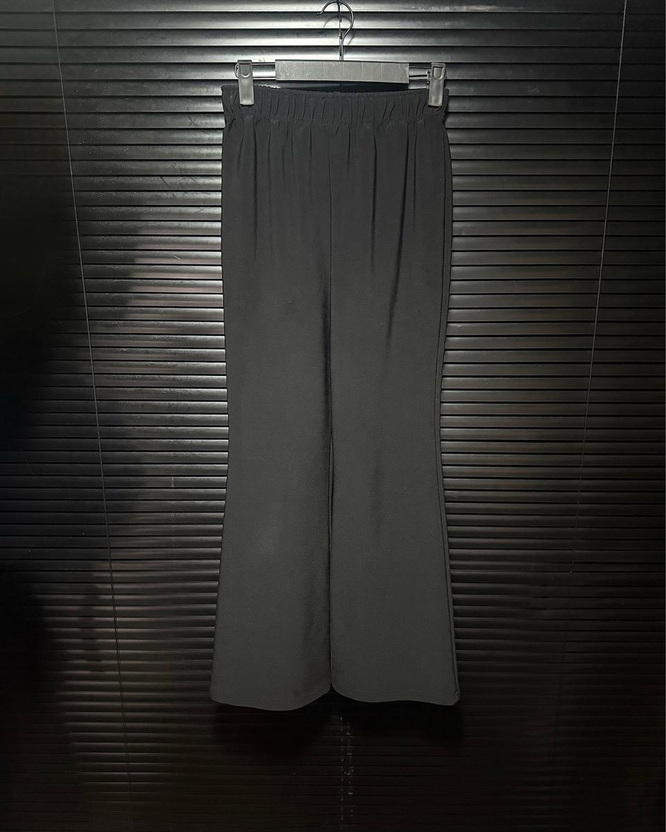 R9 부츠컷 플레어진 나팔 바지 트랙 팬츠 트레이닝 밴딩 와이드 S 블랙