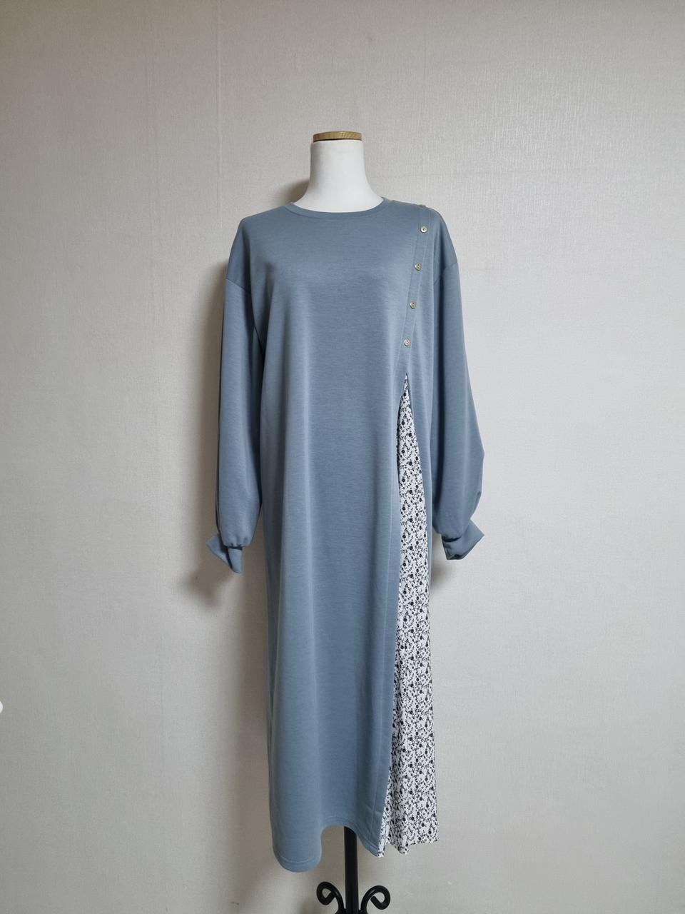 L16 레이어드 플라워 롱 원피스