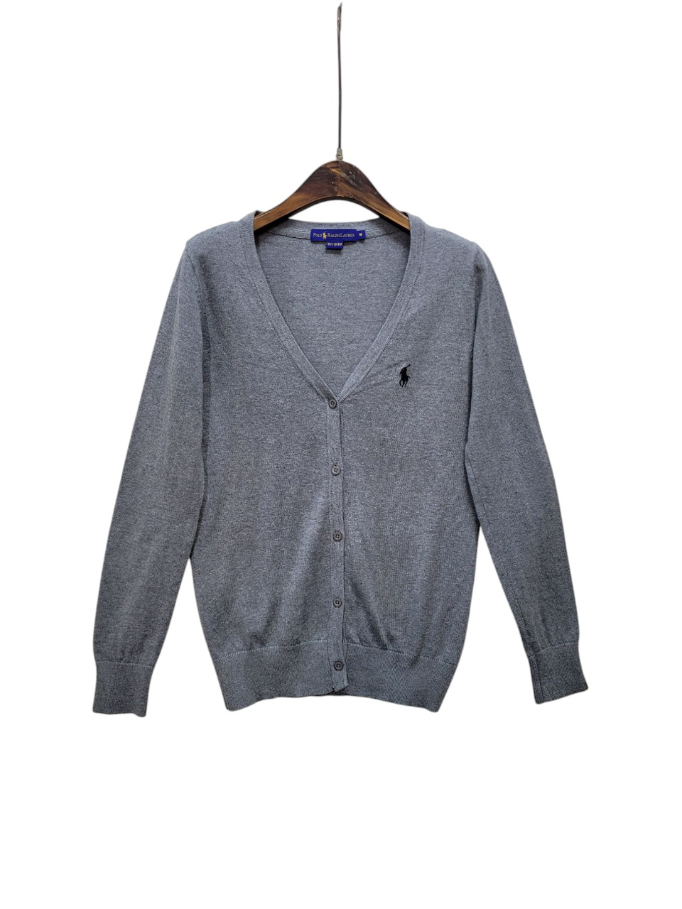 폴로랄프로렌 정품 차콜컬러 면소재가디건