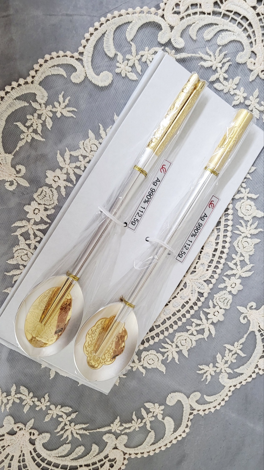 순은수저  은젓가락 60돈 99프로 순은수저