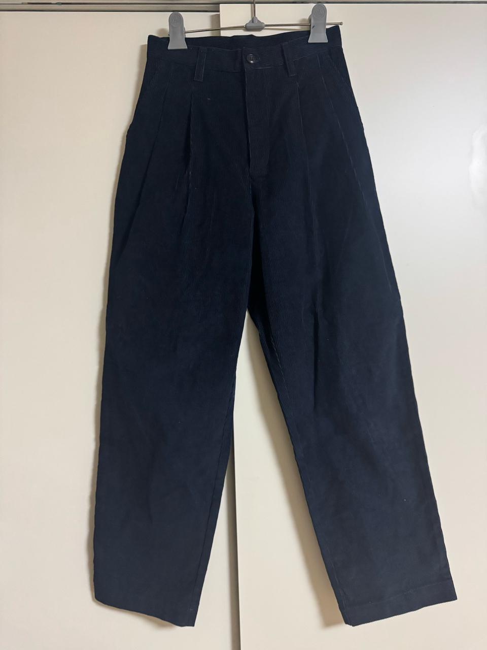 유니폼브릿지 핀턱 코듀로이팬츠 면100% s