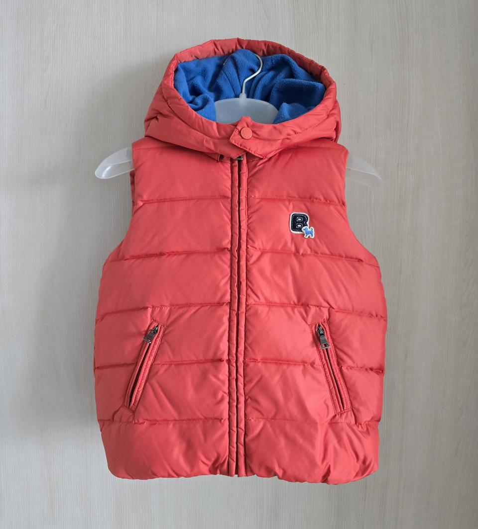 블루독키즈 덕다운 패딩 조끼 110사이즈