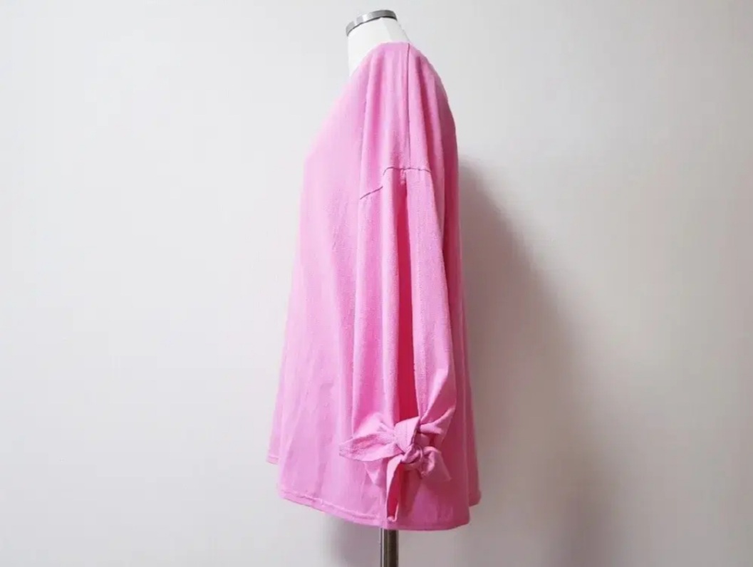 [♡BIG SALE♡]베리핑크 포인트 슬릿 티