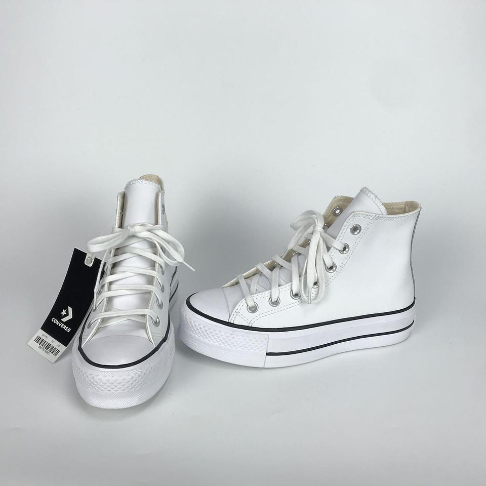 컨버스 척테일러 리프트 플랫폼 레더 신발 운동화 여성235