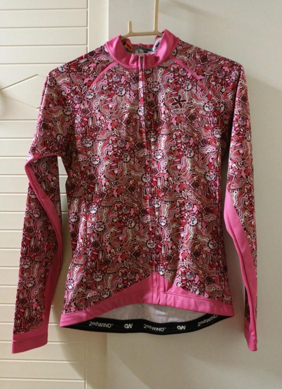 2nd WIND 여성 자전거 져지 핑크 패턴