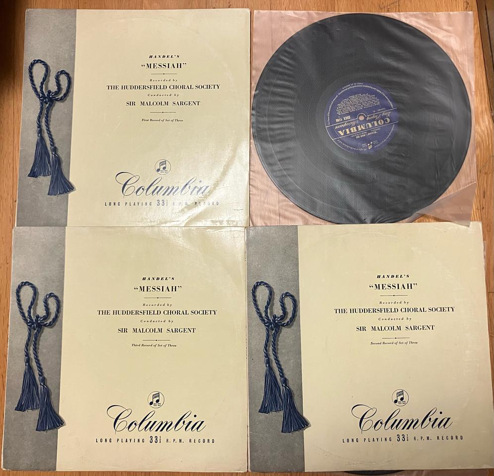 모노초반 3LP) 말콤서전트 - 핸델 메시아 전곡반