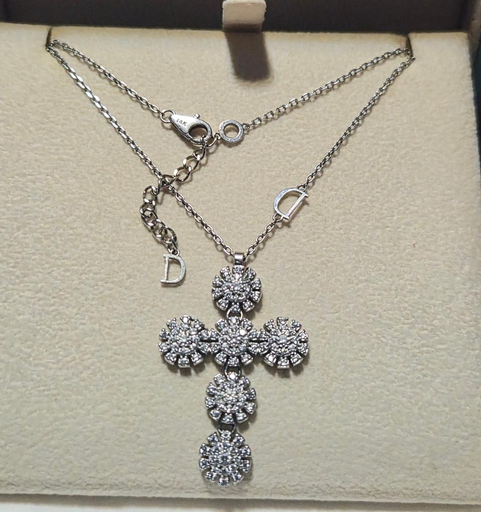 14k 화이트 목걸이(42영고리 46센치)