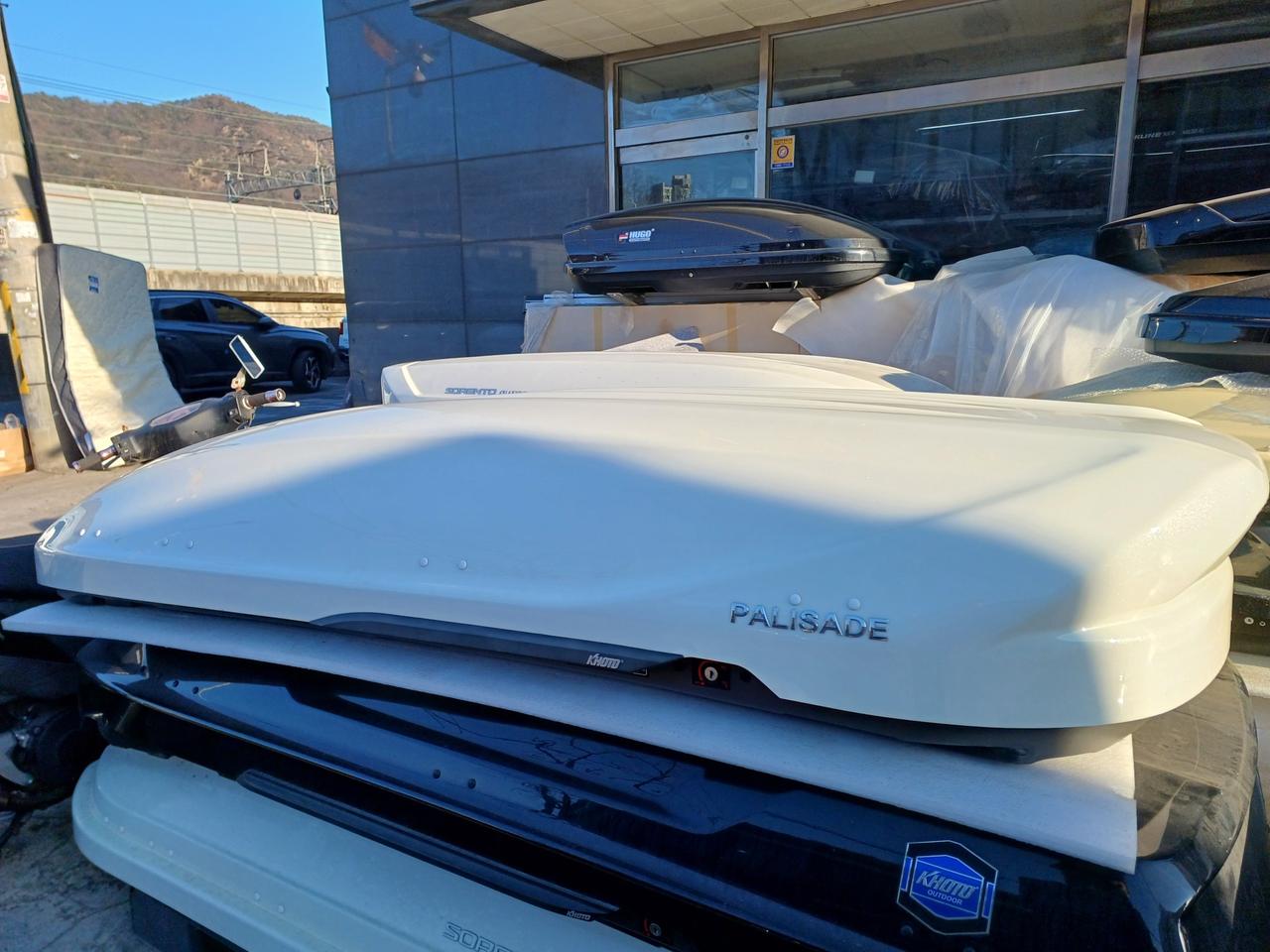 팰리세이드lx2 구형 코토일체형루프박스 화이트 중고