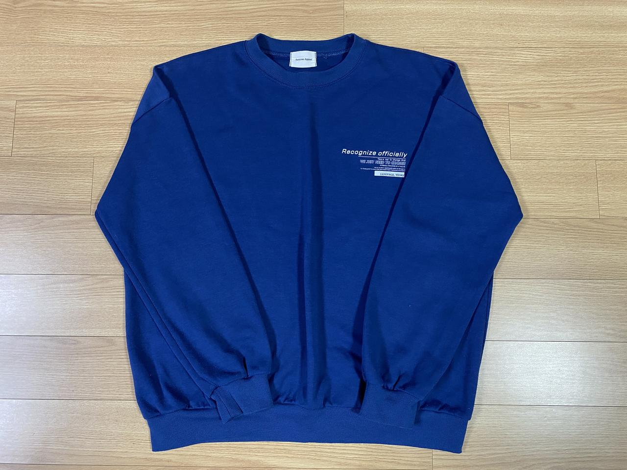 백레터링 맨투맨 160~170