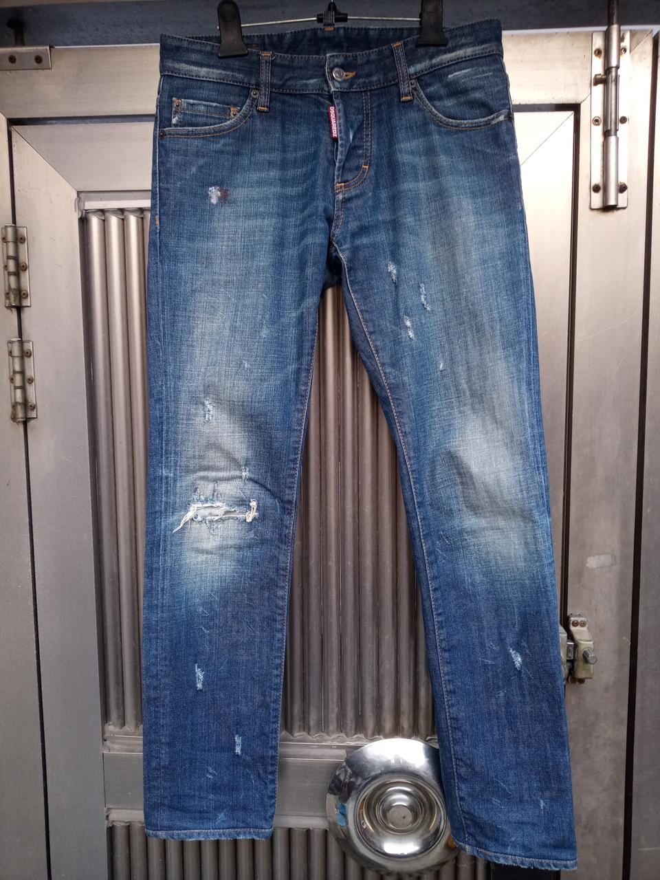 정품 디스퀘어드2 데미지 워싱진 28인치