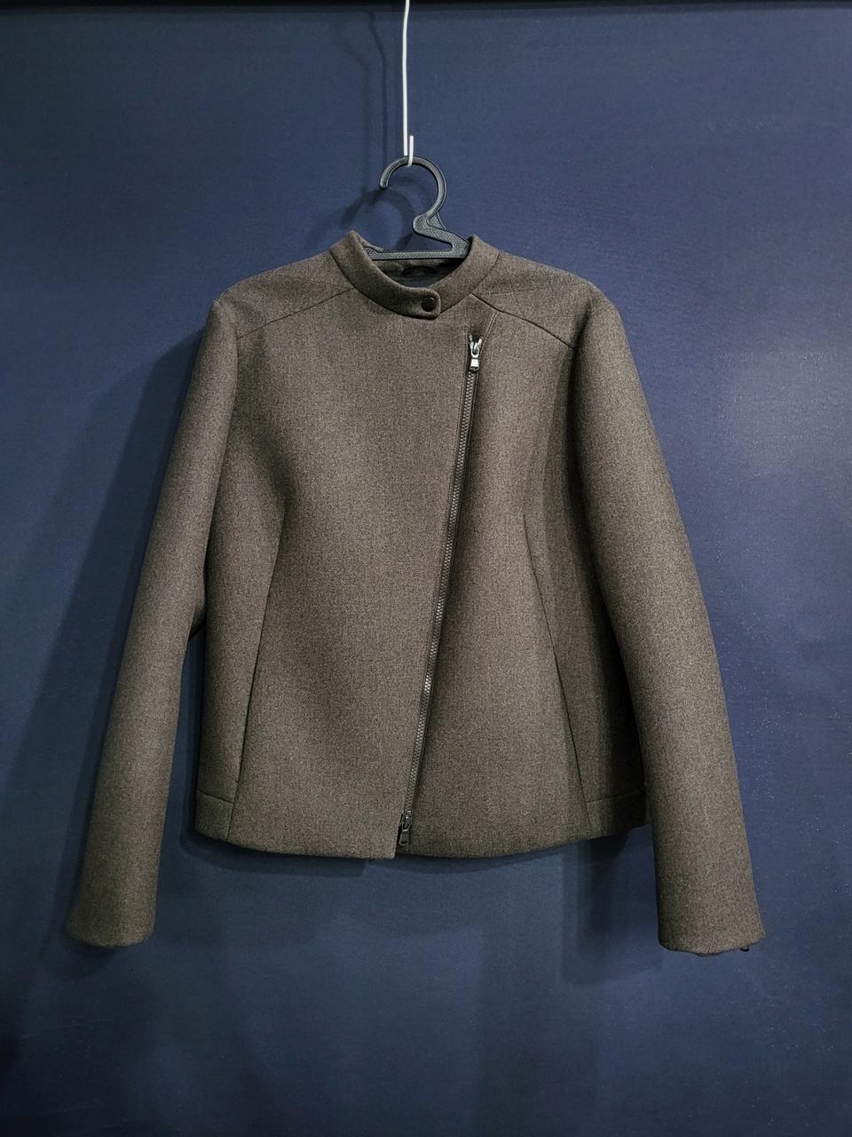 브루넬로 쿠치넬리 사선집업 울 혼방자켓