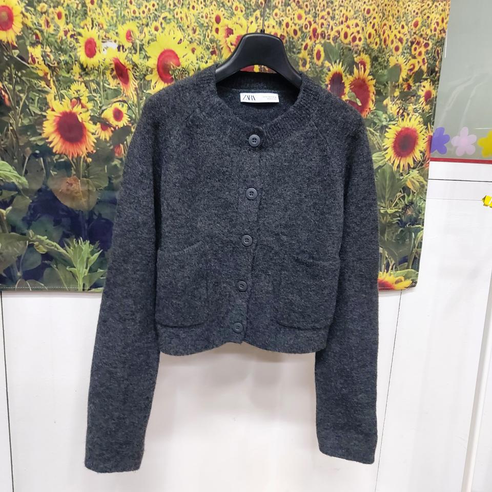 자라 크롭 가디건 여성S 6b18