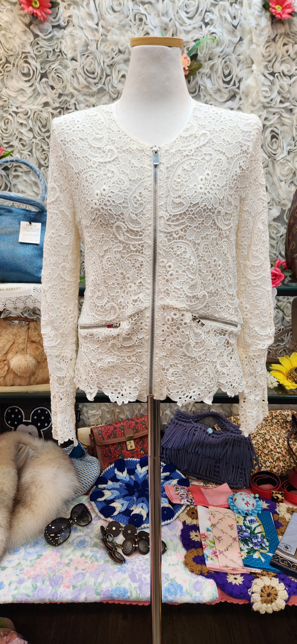 ZARA 자라 레이스 자켓 (44 55)