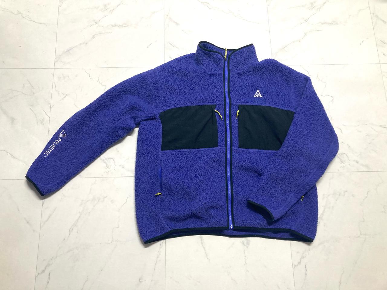 나이키 ACG 아크틱울프 플리스 바이올렛 서양핏 XL 110~