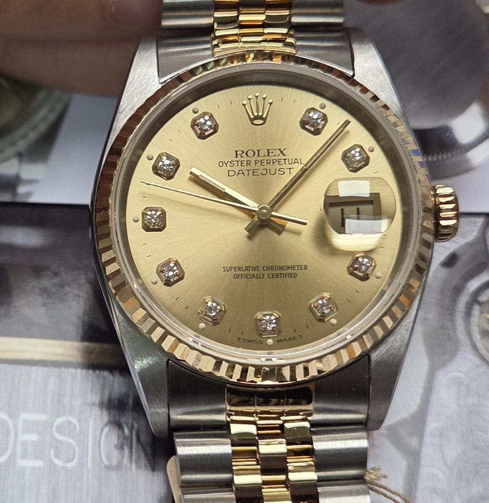 롤렉스 데이저스트 16233 18K콤비 샴골판 10P다이아 쥬빌리줄 (감