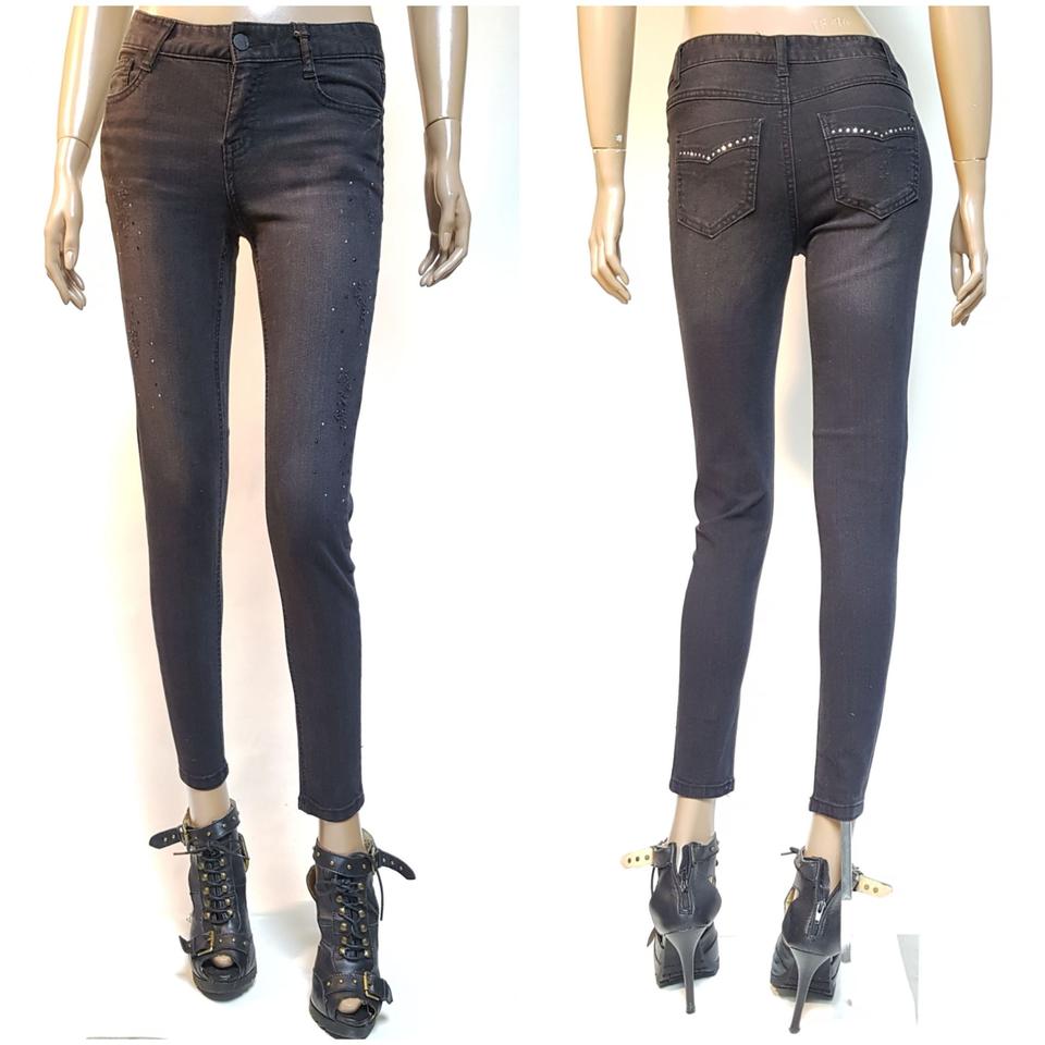 GGPX(새상품)그레이일자핏데님