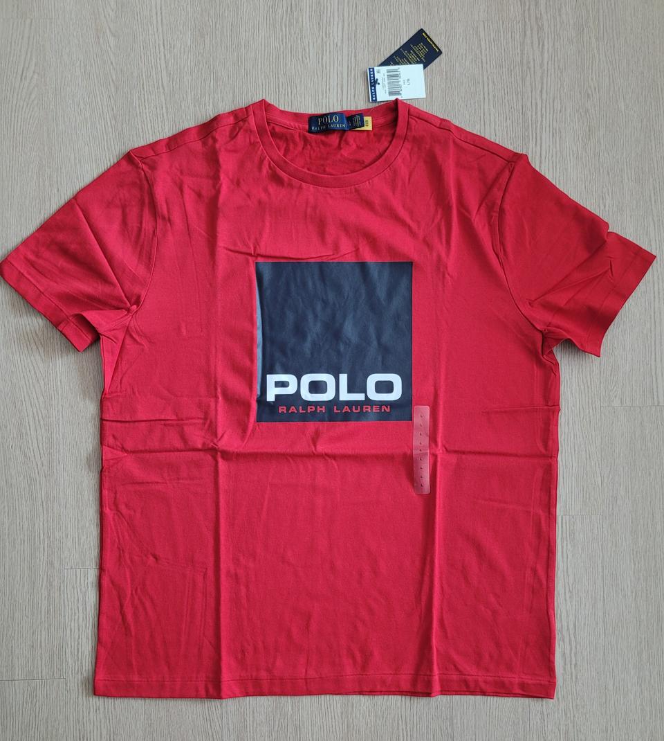 폴로 랄프로렌 반팔티 L사이즈 새제품 레드 4만원