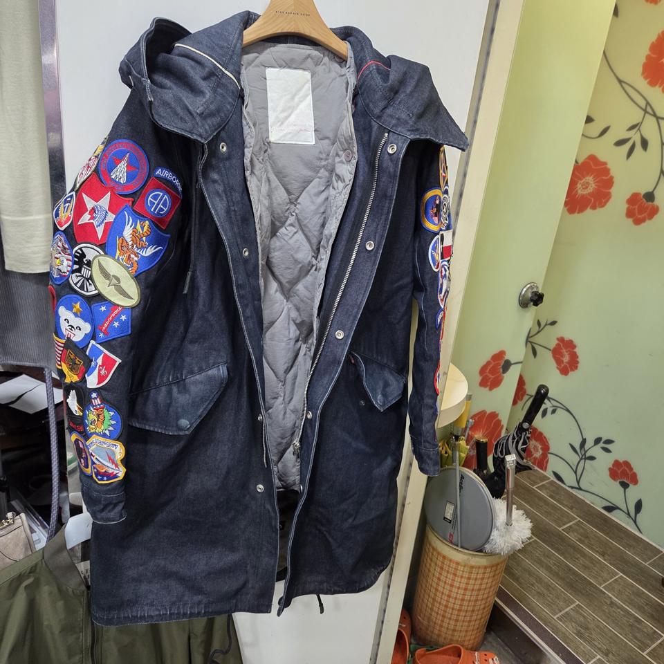 레디메이드 데님 패치워크 야상 자켓