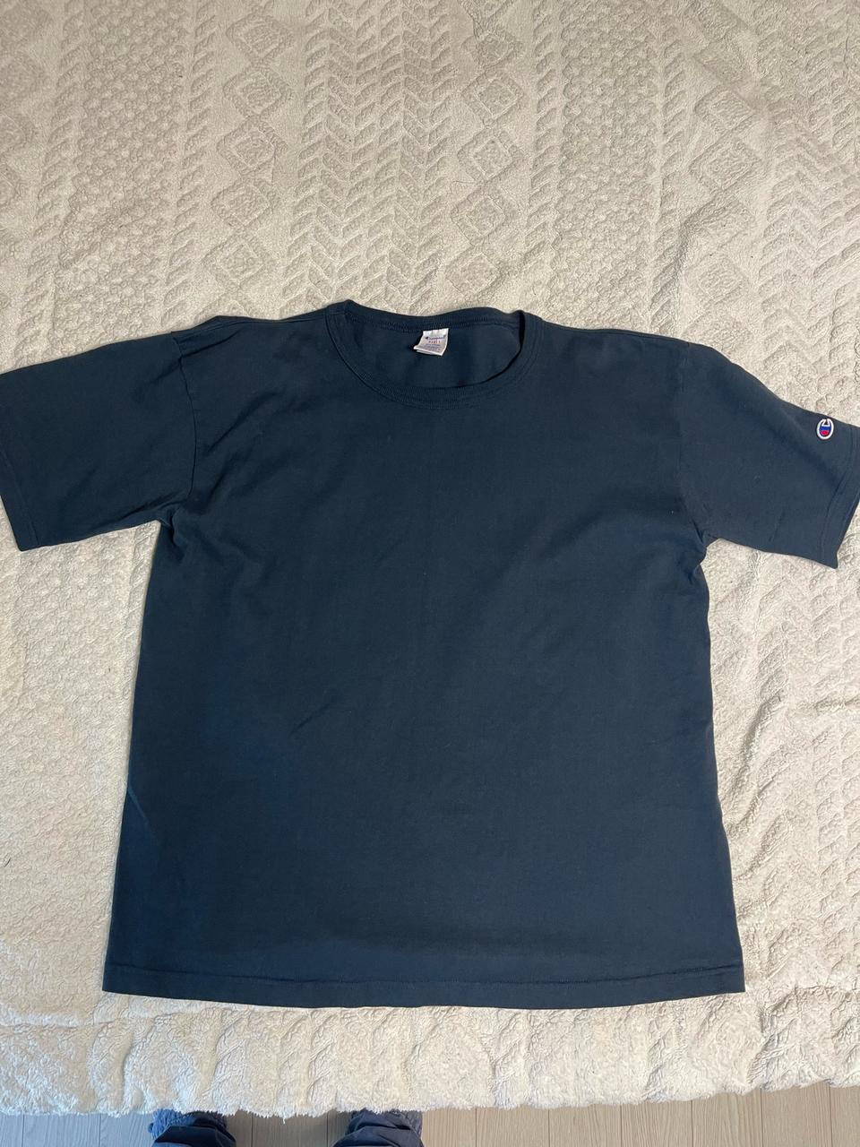 챔피온 usa T1011 헤비코튼 라운드 반팔티셔츠 네이비XL