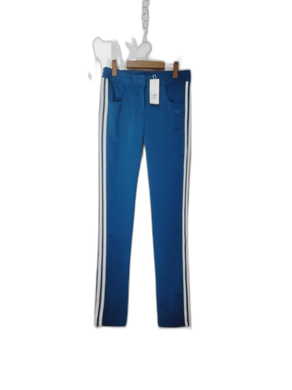 (새상품)adidas 아디다스 슬림 유광 삼선 팬츠