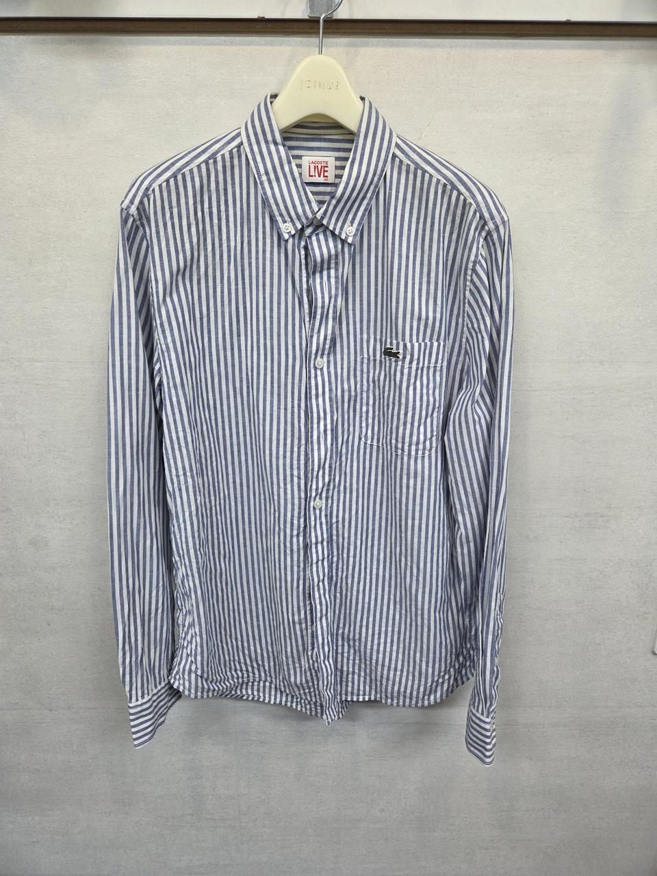 라코스테 라이브 린넨 스트라이프 셔츠 긴팔 40대략 m
