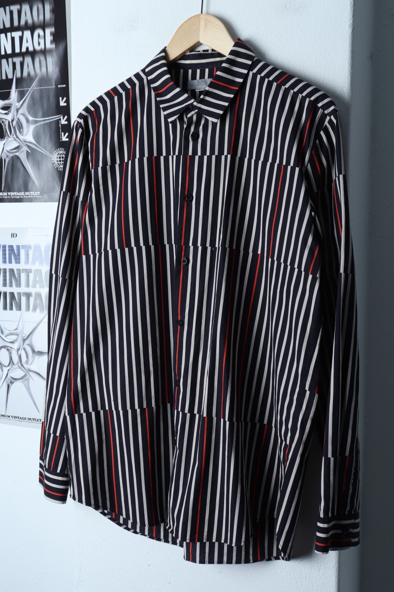 (M-L) 코스 셔츠 남방 패턴 컬러믹스 올드스쿨-173DE