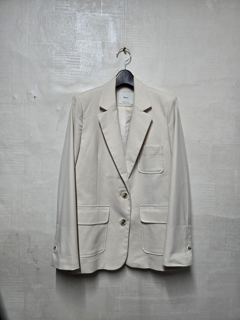 로엠 잔체크 오버핏 쟈켓 55