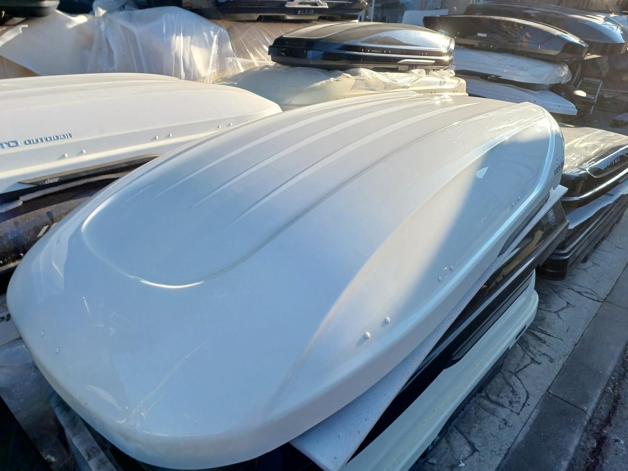 팰리세이드lx2 코토 일체형루프박스 화이트 80만원