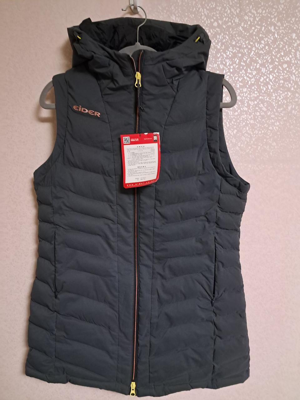 아이더 여성 패딩베스트 차콜