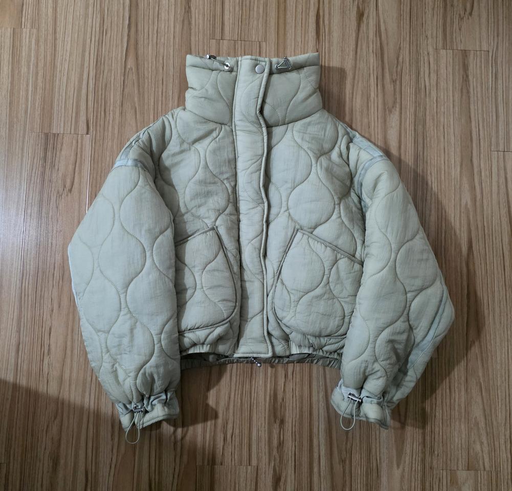 오로 항아리누빔 숏점퍼