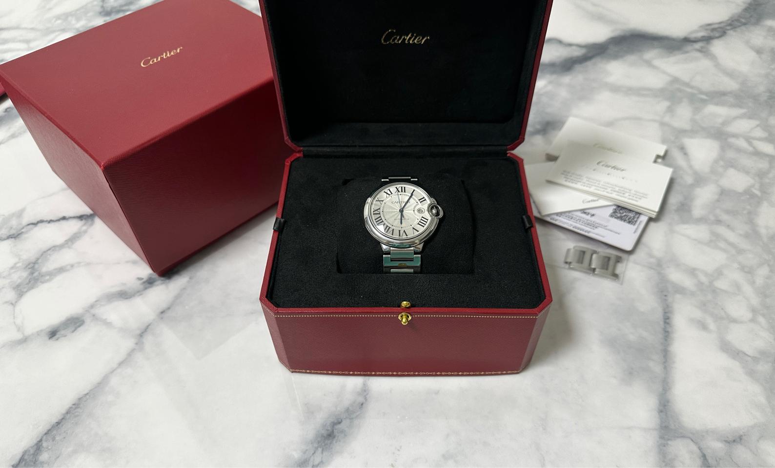 까르띠에 발롱블루 42MM 오토매틱 스틸 시계