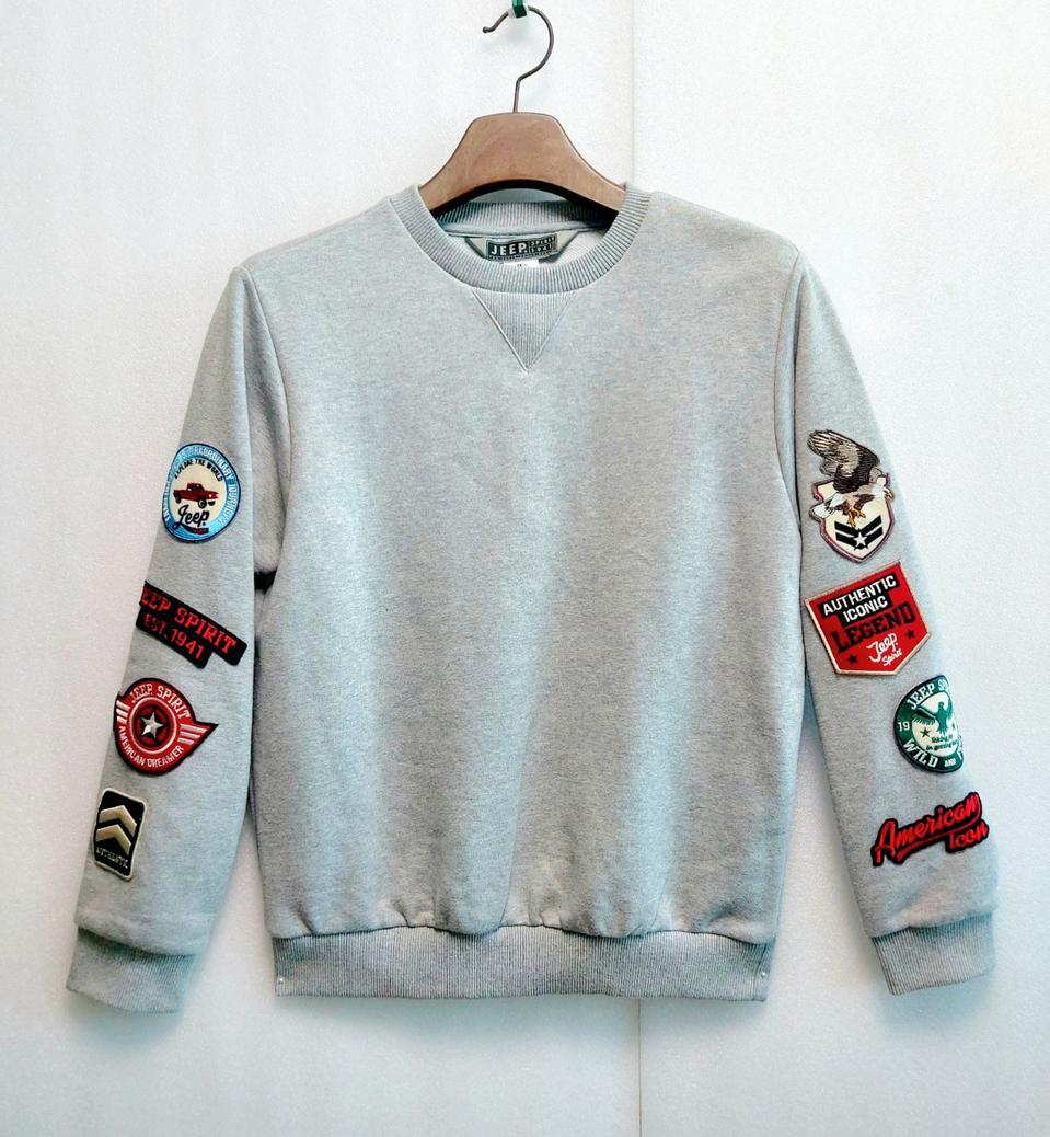 Jeep 맨투맨S90-100 남녀공용 와펜 스웻셔츠 레어템