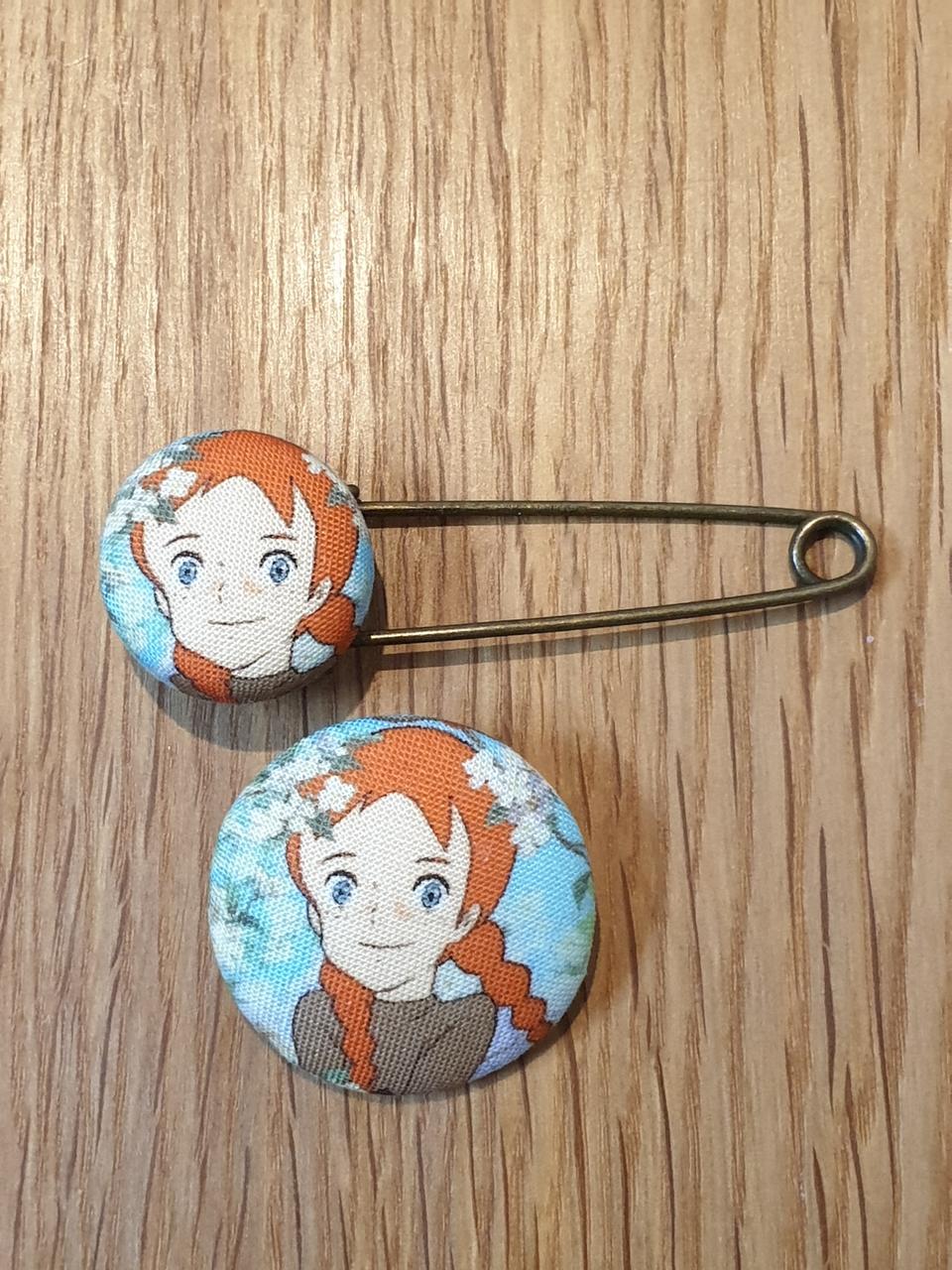 핸드메이드 빨간머리앤(브로치, 옷핀)