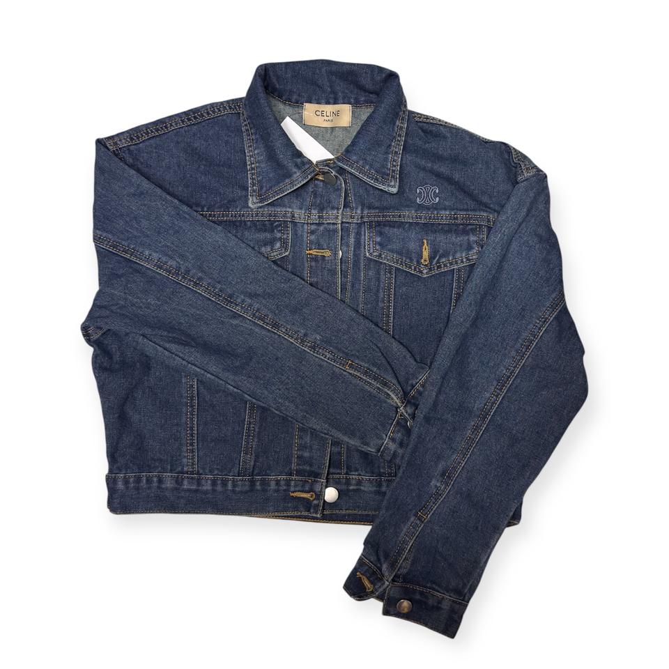 새상품) 셀린느 스타일 트리오페 데님 자켓