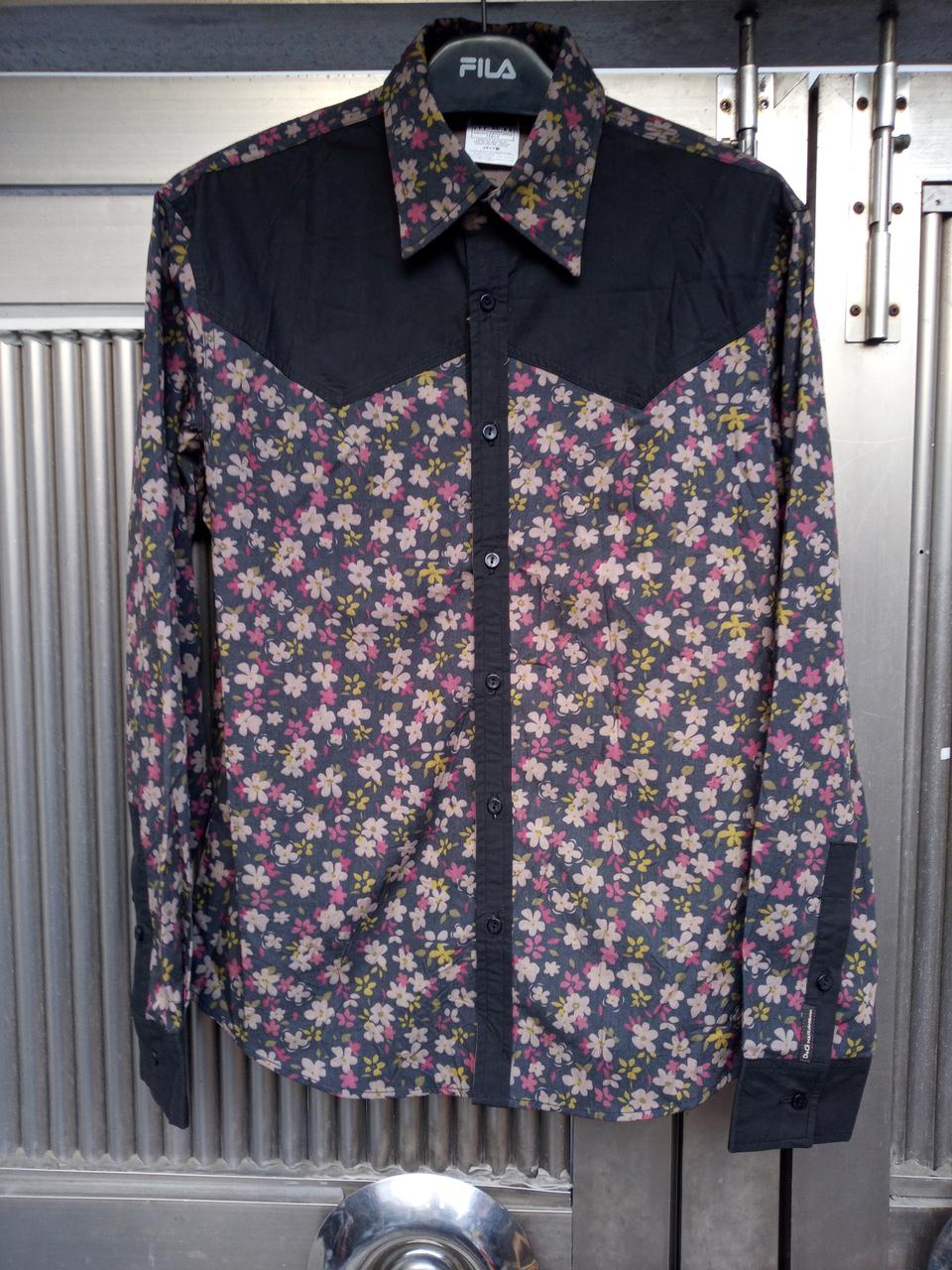 돌체앤가바나 꽃무늬 웨스턴셔츠 슬림105호 상태양호