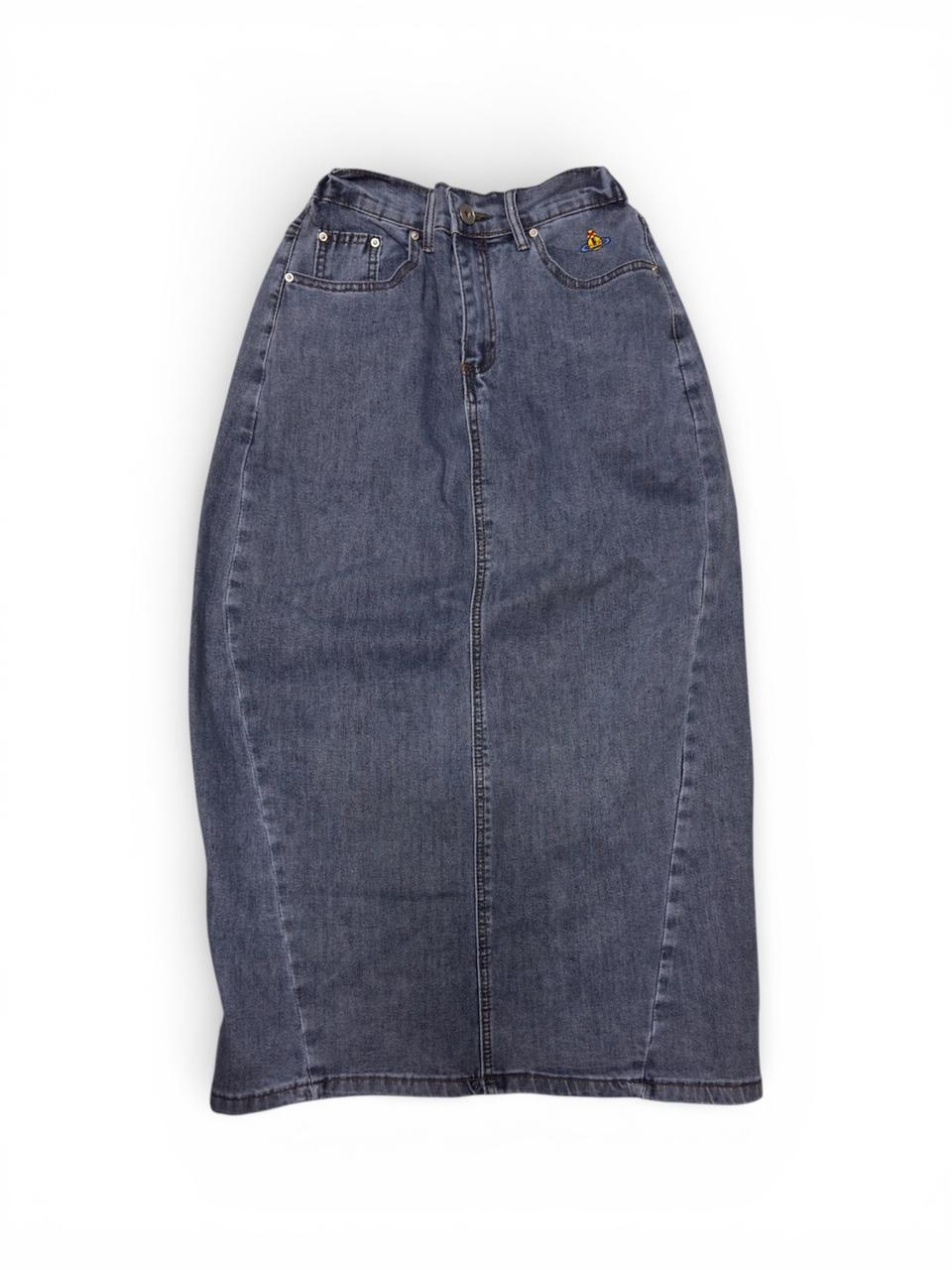 새상품) 비비안 스타일 데님 롱 스커트