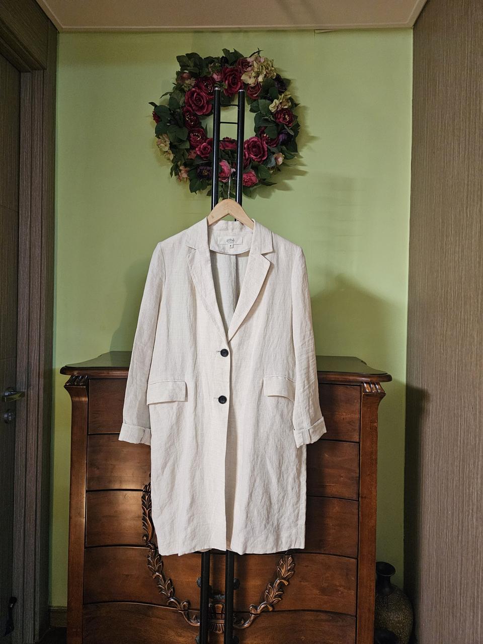 마쥬 린넨100% 코트