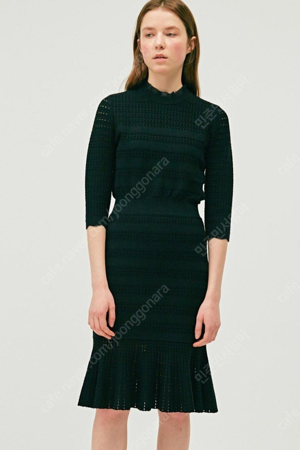 마인 실크프릴넥 페플럼 니트 원피스 프리사이즈(90)