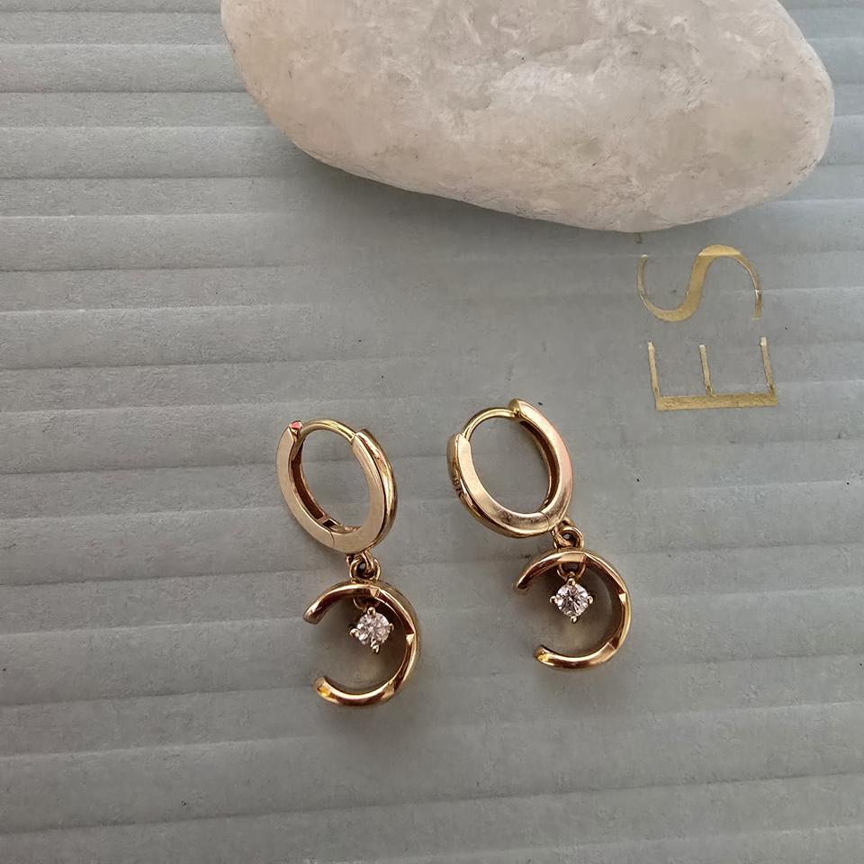 18k핑크골드 귀걸이