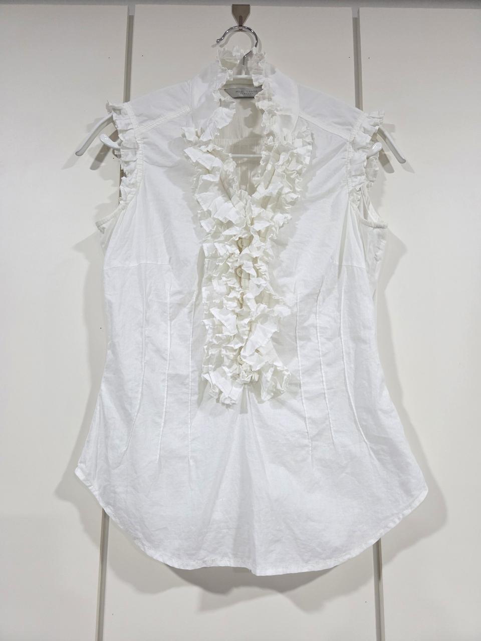 모조에스핀 프릴 나시 블라우스 셔츠